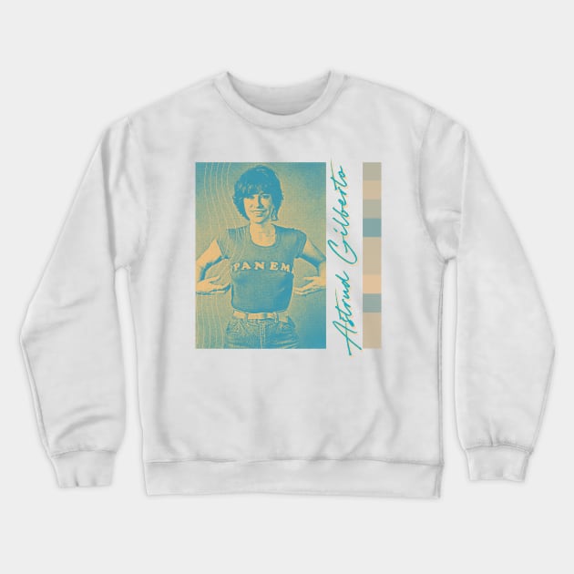 Astrud Gilberto /// Retro Aesthetic Design Crewneck Sweatshirt by unknown_pleasures